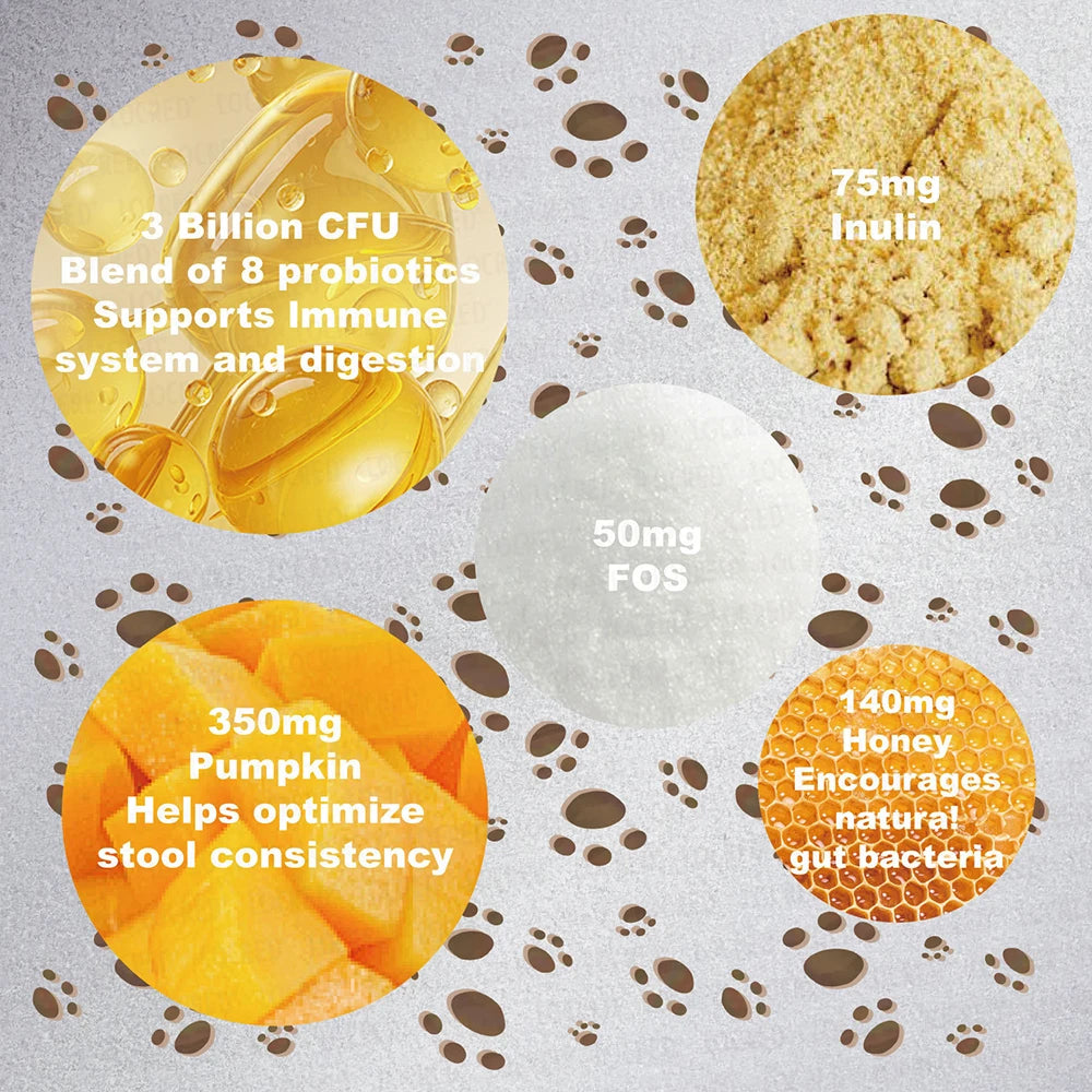 Probiotic Soft Chews for Dogs, Beef Flavor (30 ct)
