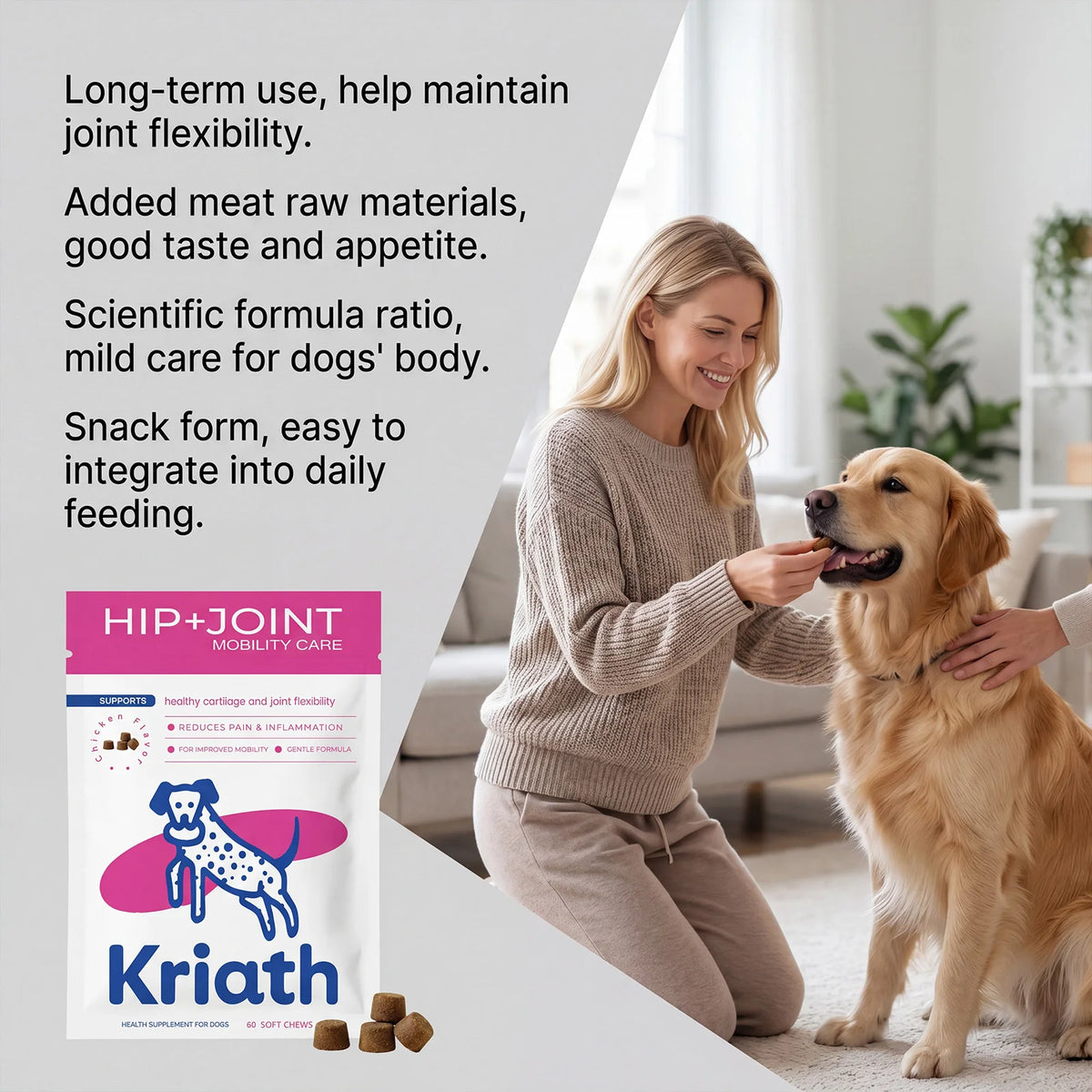 Kriath Hip + Joint Chews for Dogs