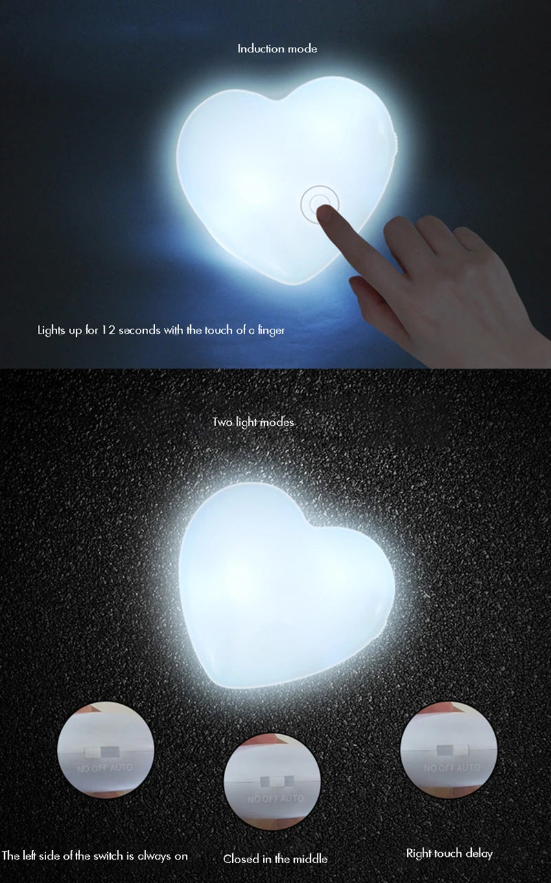 Heart Purse Light with Touch Sensor
