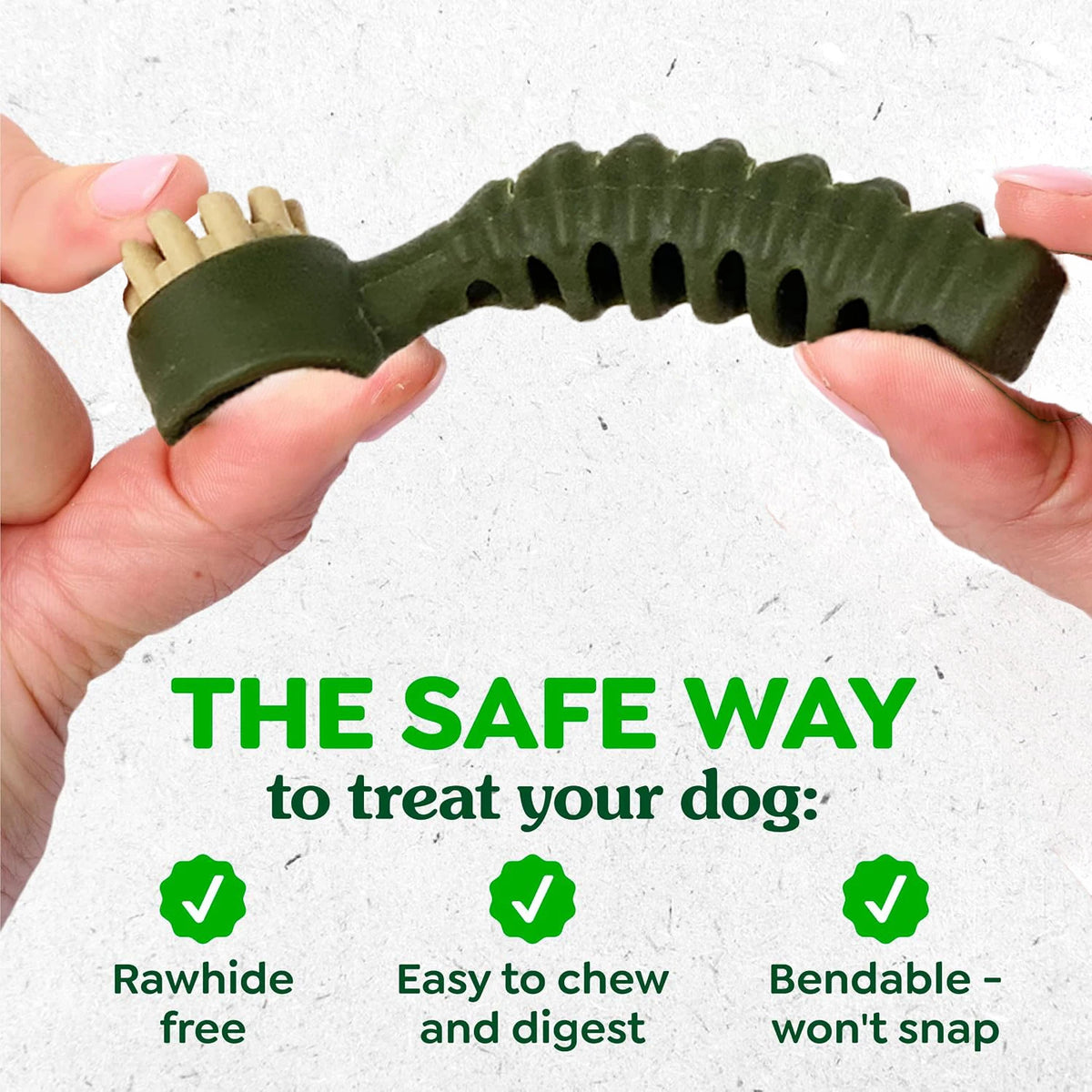 Brush-Shaped Dental Chews for Dogs, Mint