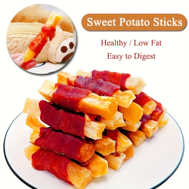Duck & Sweet Potato Wrapped Dog Treats