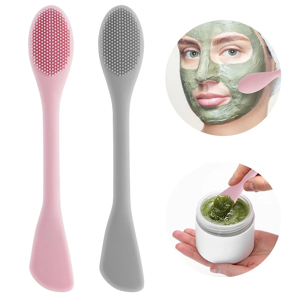 2-in-1 Silicone Face Mask Brush