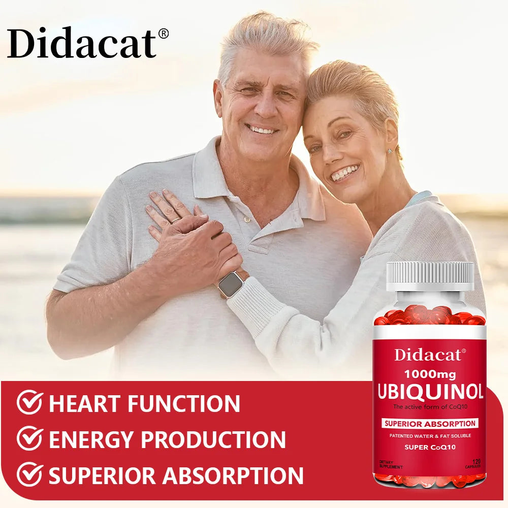 Didacat Ubiquinol CoQ10 1,000 mg (120 Capsules)