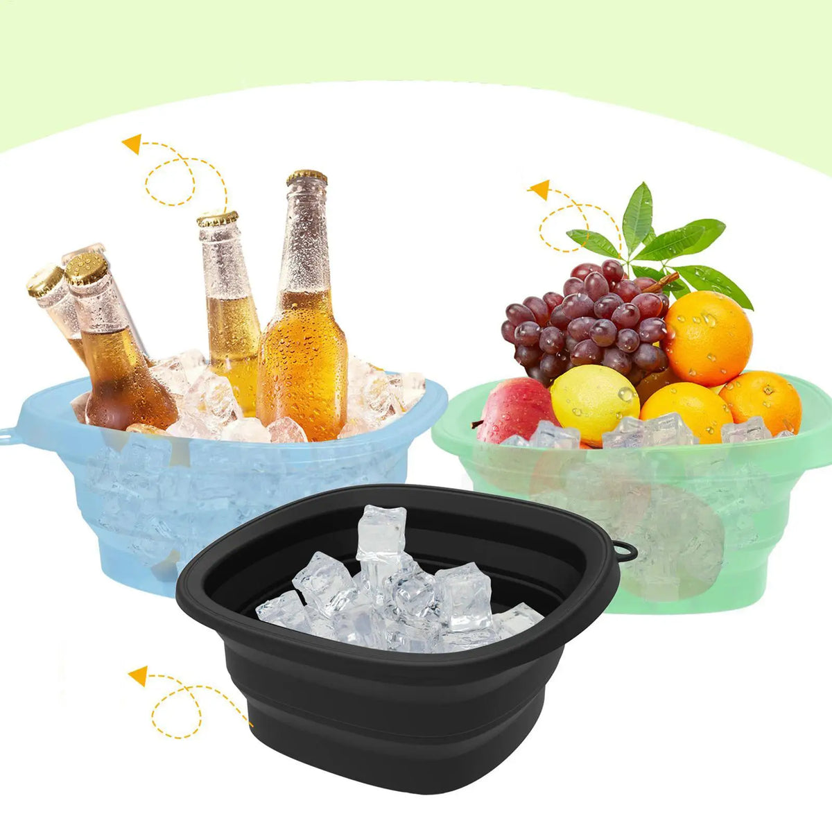 Collapsible Face Ice Bath Bowl