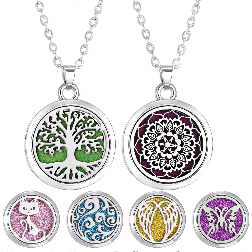 Tree of Life Aromatherapy Diffuser Necklace