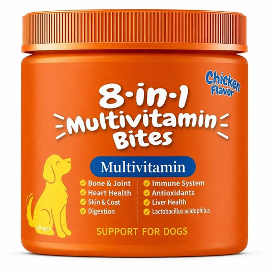 8-in-1 Multivitamin Bites for Dogs, Chicken Flavor