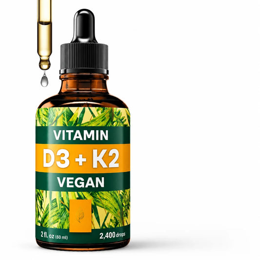 Vegan Vitamin D3 + K2 Liquid Drops