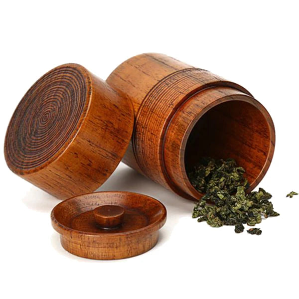 Handmade Wooden Tea Canister