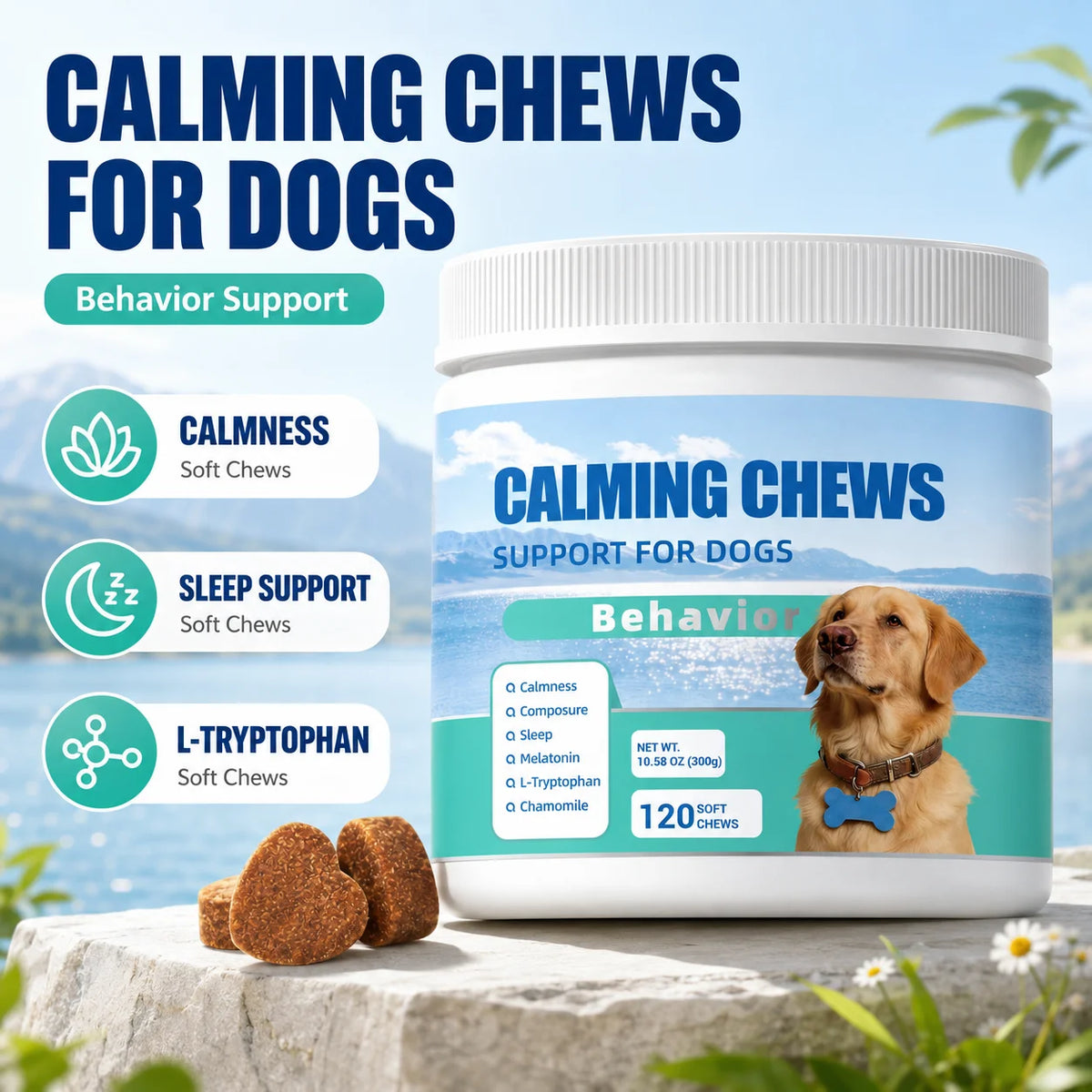 Calming Chews for Dogs (120 ct)