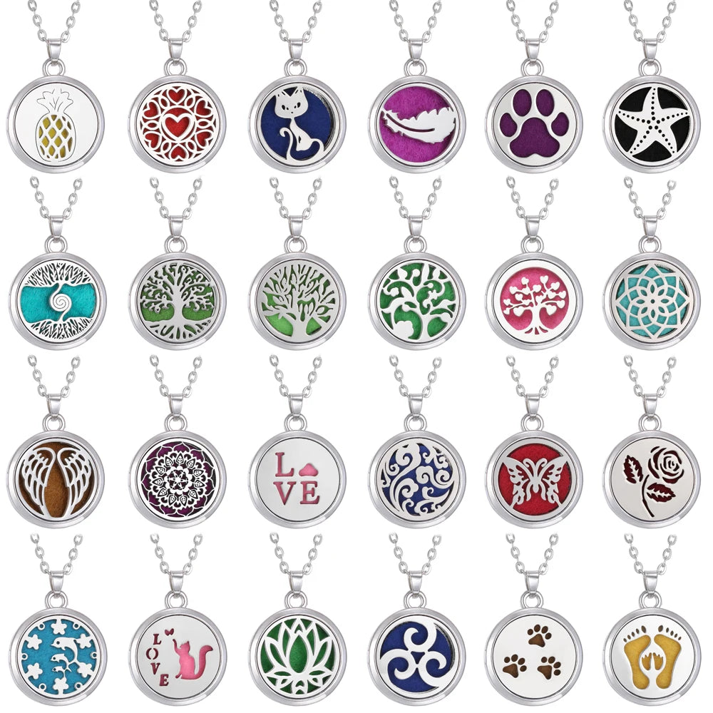 Tree of Life Aromatherapy Diffuser Necklace
