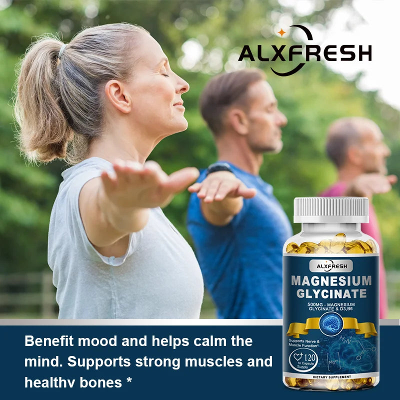 Alxfresh Magnesium Glycinate 500 mg Capsules