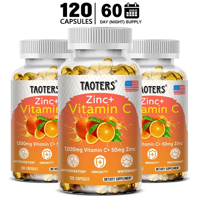 Taoters Zinc + Vitamin C Capsules (120 ct)