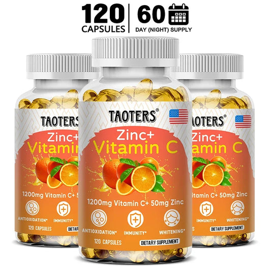 Taoters Zinc + Vitamin C Capsules (120 ct)