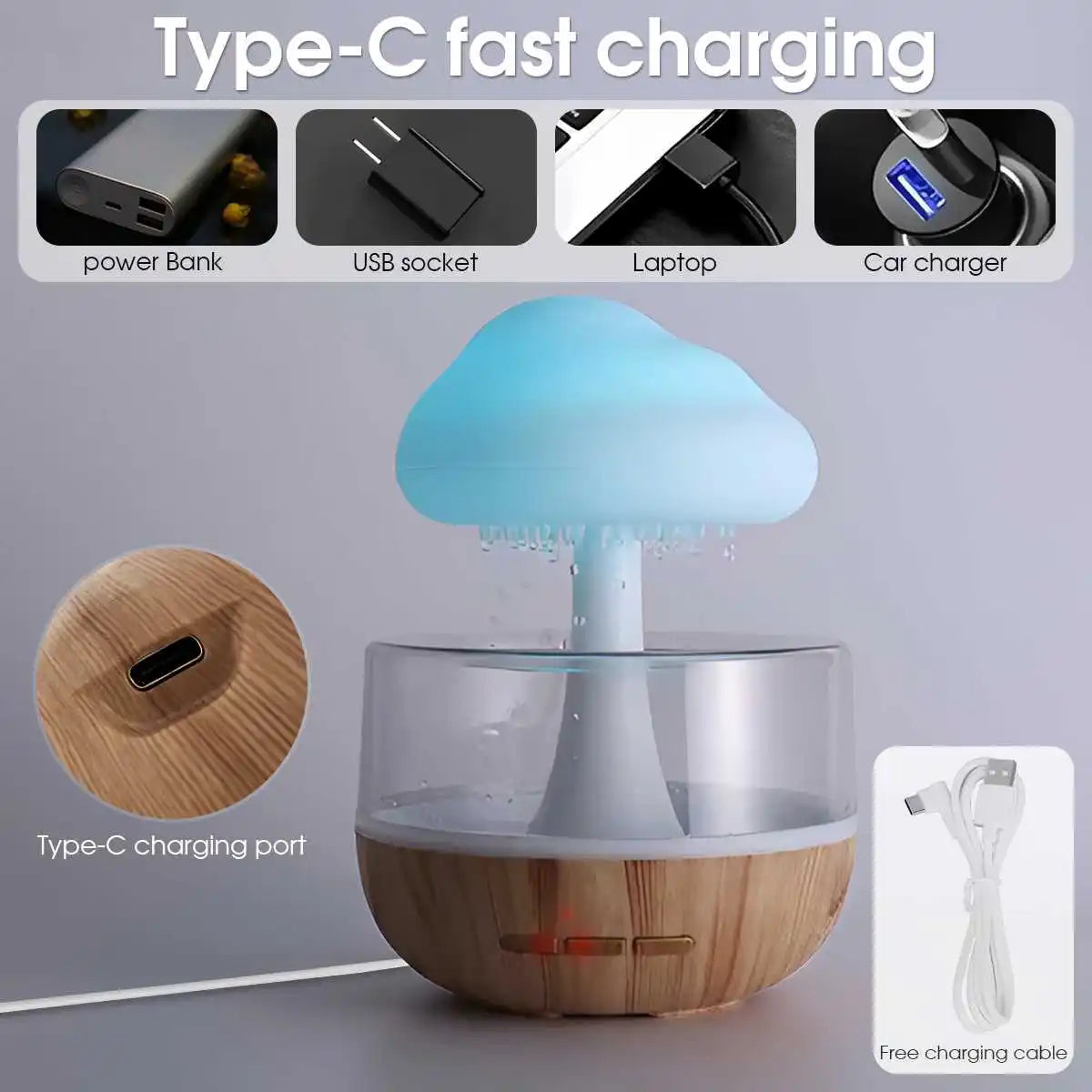 Rain Cloud Humidifier & Aroma Diffuser