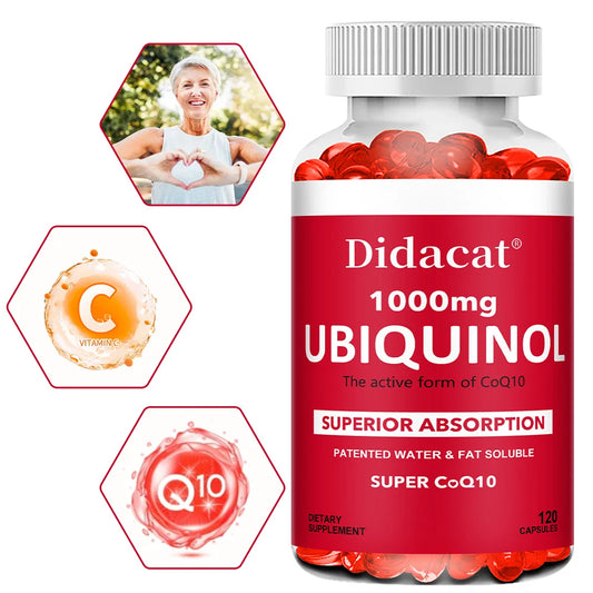 Didacat Ubiquinol CoQ10 1,000 mg (120 Capsules)