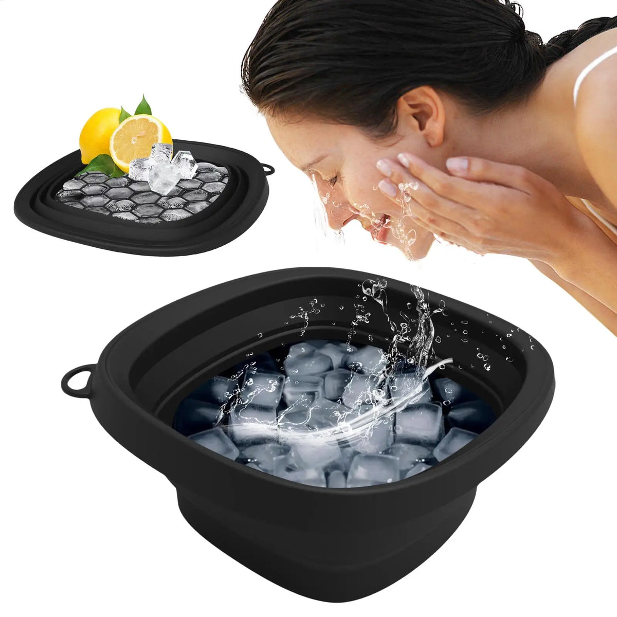 Collapsible Face Ice Bath Bowl