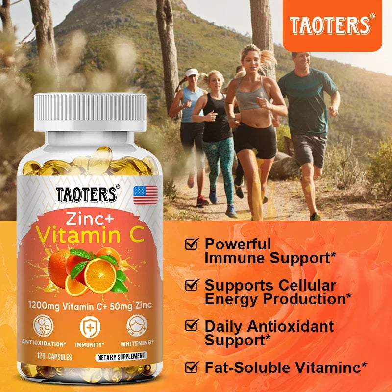 Taoters Zinc + Vitamin C Capsules (120 ct)
