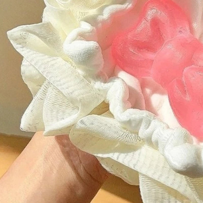 2-in-1 Bath Flower Loofah with Soap Pocket