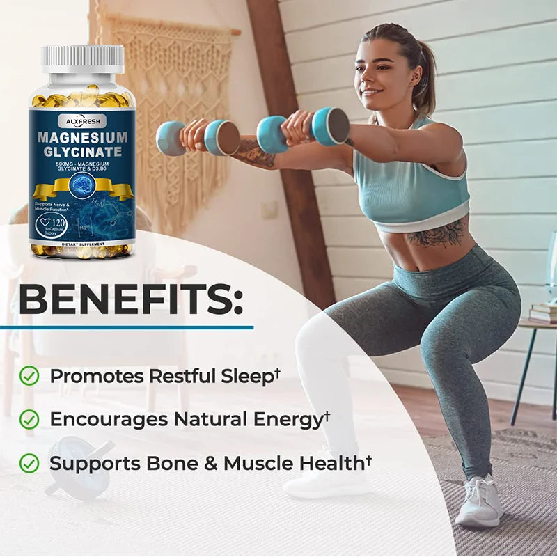 Alxfresh Magnesium Glycinate 500 mg Capsules