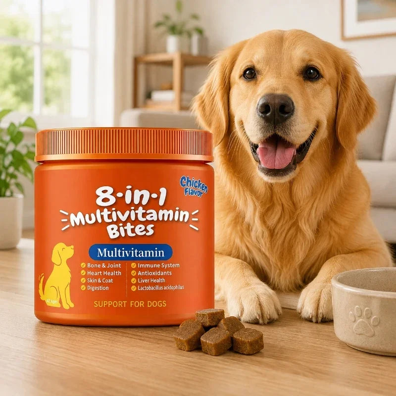8-in-1 Multivitamin Bites for Dogs, Chicken Flavor